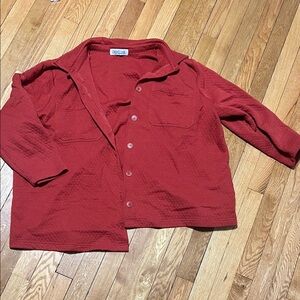 Orange Button-Up Sweater